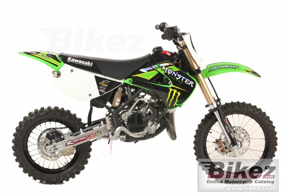 Big Kawasaki kx 85-i monster energy picture and wallpaper from Bikez.com